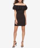 Jessica Simpson Off-the-shoulder Ruffle Sheath Dress