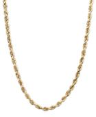 14k Gold Necklace, 22 Seamless Rope