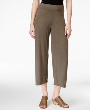Eileen Fisher Wide-leg Cropped Pull-on Pants