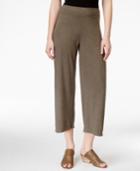 Eileen Fisher Wide-leg Cropped Pull-on Pants