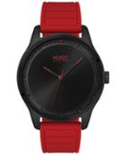 Hugo Men's #move Red Rubber Strap Watch 42mm