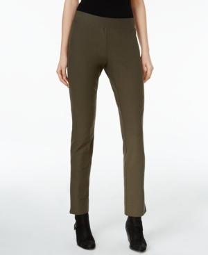 Eileen Fisher Washable Stretch Crepe Slim-fit Cropped Pants