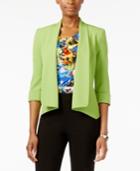 Kasper Stretch Crepe Shawl-lapel Jacket