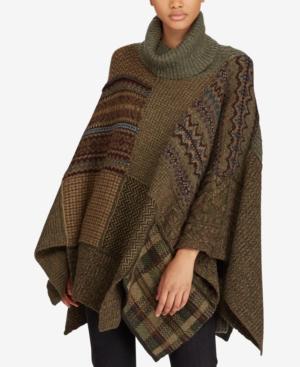 Polo Ralph Lauren Patchwork Fair Isle Poncho