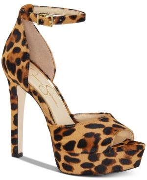 Jessica Simpson Beeya Ankle-strap Peep-toe Platform Dress Sandals Women's Shoes