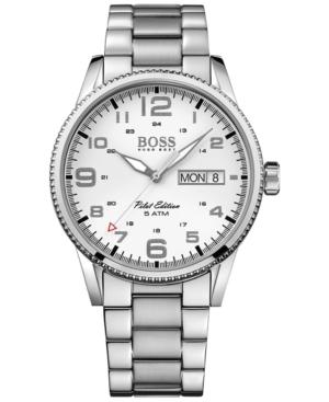 Hugo Boss Men's Pilot Stainless Steel Bracelet Watch 44mm 1513328