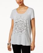 Style & Co Lotus Graphic T-shirt, Only At Macy's