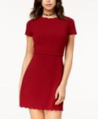 B Darlin Juniors' Scalloped Sheath Dress