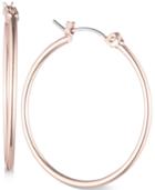 Nine West Rose Gold-tone Medium Hoop Earrings