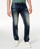 Guess Men's Slim-straight-fit Burnt Wash Jeans