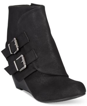 American Rag Cora Foldover Wedge Booties, Only At Macy's Women's Shoes