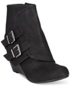 American Rag Cora Foldover Wedge Booties, Only At Macy's Women's Shoes