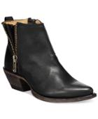 Frye Sacha Side Zip Moto Booties Women's Shoes