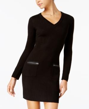 Bcx Juniors' Zip-pocket Sweater Dress