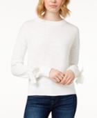Buffalo David Bitton Textured Tie-sleeve Cotton Sweater