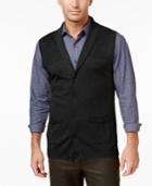 Tasso Elba Men's Big And Tall Shawl-collar Vest, Only At Macy's