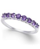 Amethyst Band (3/4 Ct. T.w.) In 14k White Gold