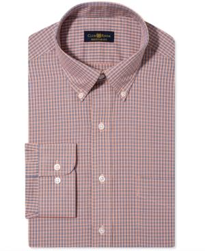 Club Room Estate Wrinkle Resistant Box Check Dress Shirt