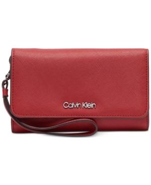 Calvin Klein Leather Wristlet