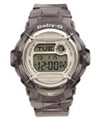 Baby-g Watch, Women's Digital Gray Resin Strap 43x46mm Bg169r-8