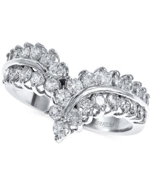Effy Bouquet Diamond V Ring (1 Ct. T.w.) In 14k White Gold