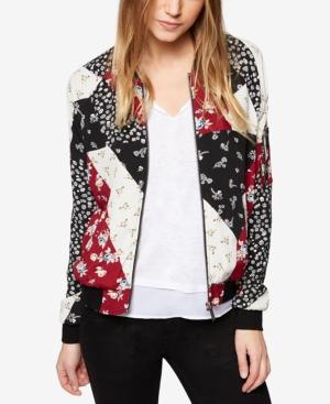 Sanctuary Printed Patchwork Bomber Jacket