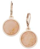 Charter Club Rose Gold-tone Pink Stone Drop Earrings, Only At Macy's