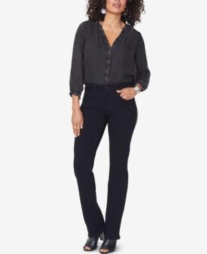 Nydj Marilyn Tummy-control Embellished Straight-leg Jeans