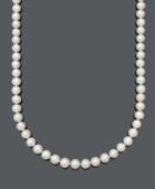 Belle De Mer Aa 22 Cultured Freshwater Pearl Strand Necklace (9-1/2-10-1/2mm) In 14k Gold