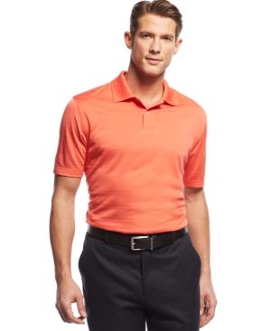 John Ashford Short-sleeve Solid Textured Performance Polo Shirt