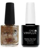 Creative Nail Design Vinylux Brass Button Nail Polish & Top Coat (two Items), 0.5-oz, From Purebeauty Salon & Spa
