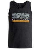 Quiksilver Men's Jungle Box Graphic-print Logo Cotton Tank