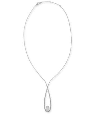 Danori Crystal Elongated Pendant Necklace, 16 + 2 Extender, Created For Macy's