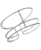 Effy Diamond Stacked Cuff Bracelet (1-1/2 Ct. T.w.) In 14k White Gold