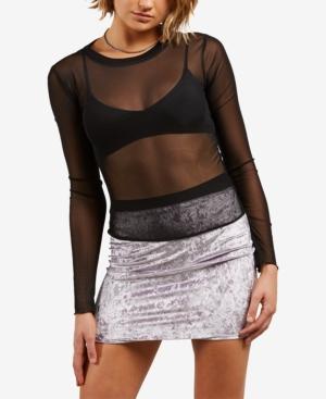 Volcom Juniors' Mesh Me Now Sheer Top