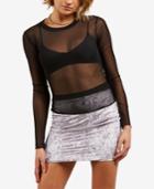 Volcom Juniors' Mesh Me Now Sheer Top