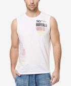 Buffalo David Bitton Men's Niboard Graphic-print Logo Muscle Shirt