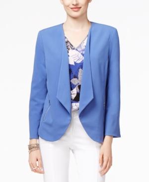 Alfani Draped Open-front Blazer, Only At Macy's