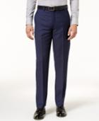 Ryan Seacrest Distinction Men's Slim-fit Navy Birdseye Pants, Created For Macy's