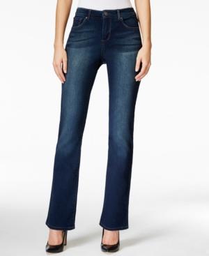 Vintage America Boho Bootcut Ankle Dark Blue Wash Jeans