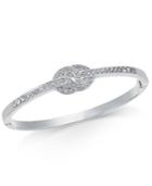Charter Club Silver-tone Interlocking Pave Circle Bracelet, Only At Macy's
