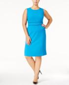 Kasper Plus Size Banded-waist Dress