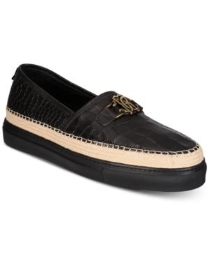 Roberto Cavalli Men's Playa Embossed Leather Slip-ons Men's Shoes