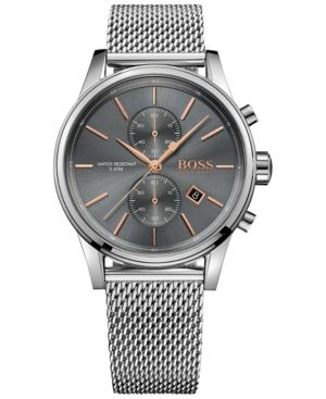 Boss Hugo Boss Men's Chronograph Jet Stainless Steel Mesh Bracelet Watch 41mm 1513440
