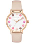 Kate Spade New York Women's Metro Vachetta Leather Strap Watch 34mm Ksw1253