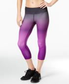 Ideology Cropped Ombre Training Leggings, Only At Macy's