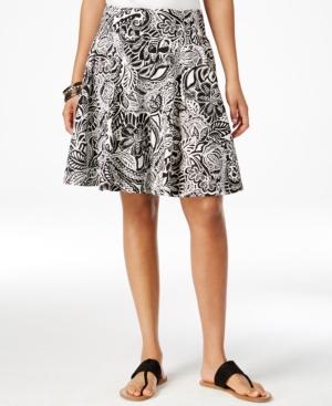 American Living Printed A-line Skirt, Only At Macy's