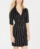 Almost Famous Juniors' Striped Trench Dress