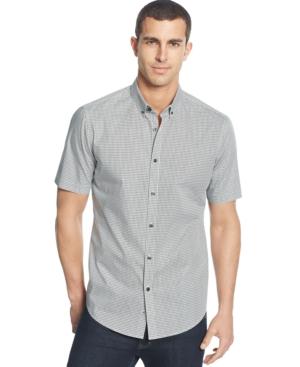 Alfani Red Zig-zag Print Shirt, Only At Macy's