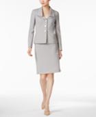 Le Suit Jacquard Ruffle-collar Skirt Suit